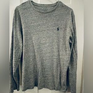 Men’s POLO Ralph Lauren Long Sleeve Gray T-Shirt Size Small